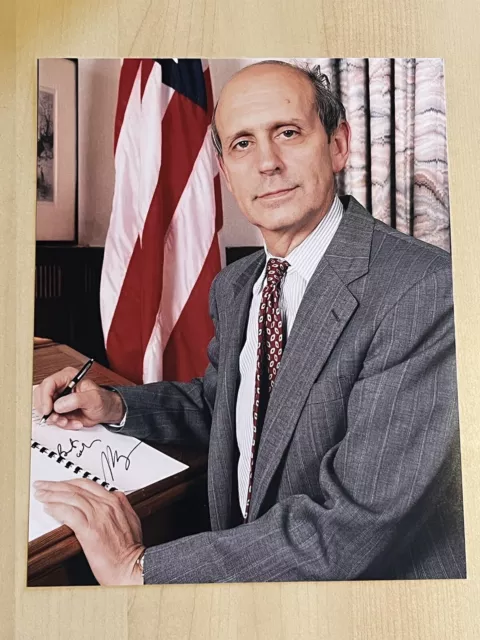 STEPHEN BREYER HAND SIGNED 8x10 PHOTO SUPREME COURT JUSTICE VERY RARE COA