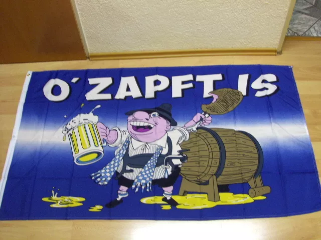 Fahne Flagge Oktoberfest Ozapft Is - 90 x 150 cm