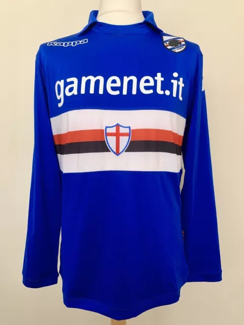 UC Sampdoria 2013-2014 home Maxi López match worn Italy football shirt maglia