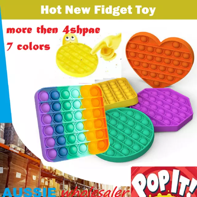 Pop Its Round Fidget Toy Push bubble stress relief kids pop it tiktok 2021 NEW