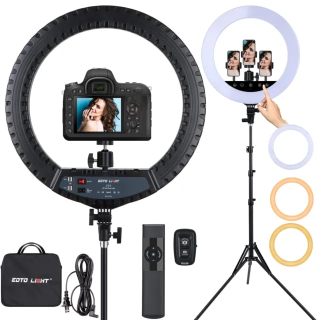 21 Inch LED Ring Light with Tripod Stand Selfie Ring Light With Touch/Remote