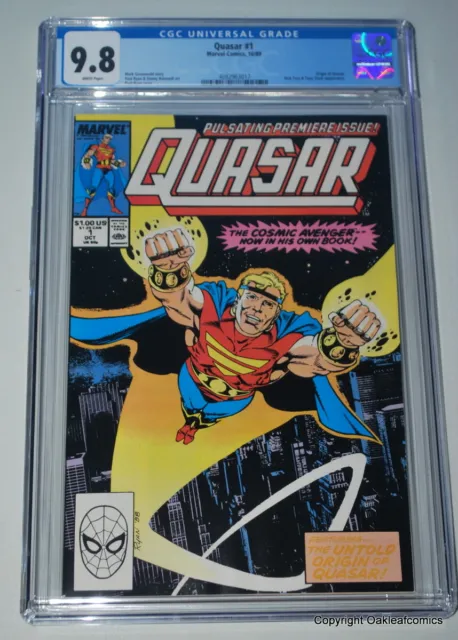 Quasar 1 CGC 9.8 WP Marvel 1989 Origin Quasar MCU KEY!