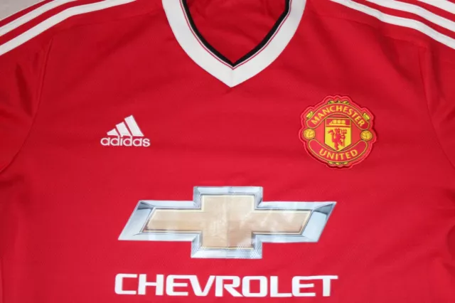 Manchester United Man Utd Football Shirt Home 2015/16  Size Xlarge Xl Mens Mint