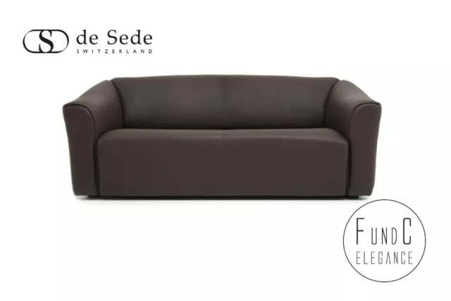 de Sede DS 47 Couch Sofa Dreisitzer Auszug braun Neck Leder Klassiker