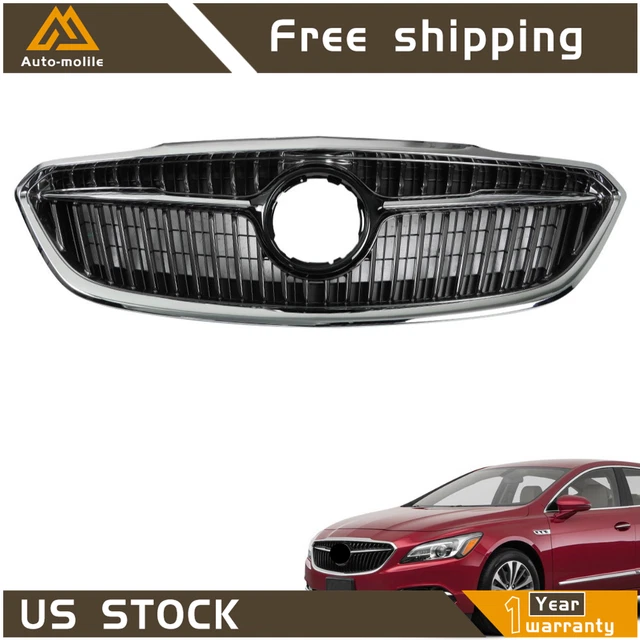 Front Bumper Hood Upper Grille Black Mesh Grill Fit For Buick Lacrosse 2017-2019