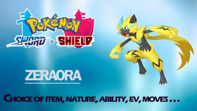 ZERAORA 6iv level 100 Customizable (sword/shield)