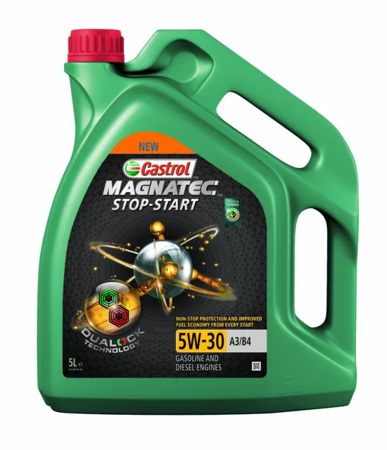 CASTROL 5W-30 Magnatec Dualock Stop Start A3/B4 (5 L) Synthetiköl 5 L (15C94D)