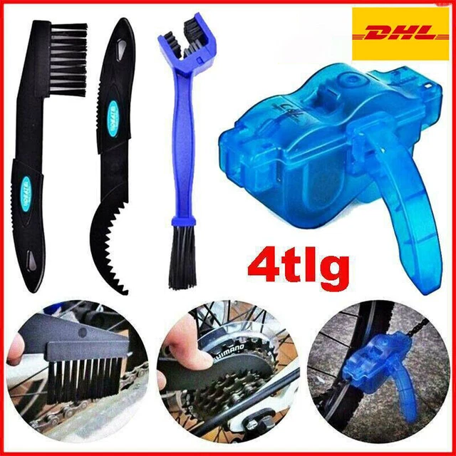 Nettoyeur de Chaîne De Vélo ,4 pcs Nettoyage Chaîne Vélo Outils d'Entretien Nettoyeur de Pétrole