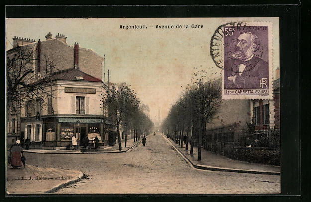 CPA Argenteuil, Avenue de la Gare