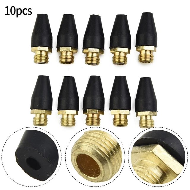 10PCS Caoutchouc Embouts 0.3cm Npt Filetage Mâle 35 12mm for Air Souffle Outils