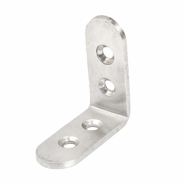 45mmx45mm L Shape Stainless Steel Shelf Corner Brace Right Angle Bracket