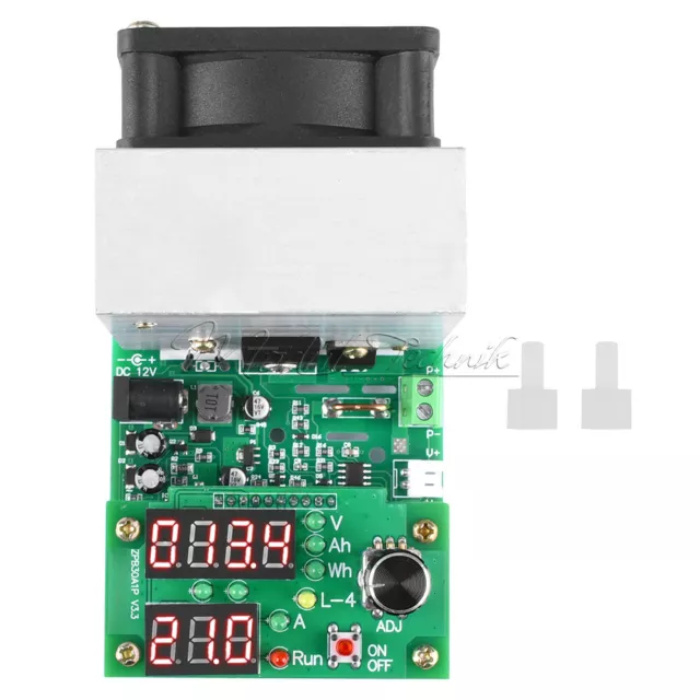 60W/110W 9.99A 30V Electronic Load Discharge Battery Capacity Current Tester