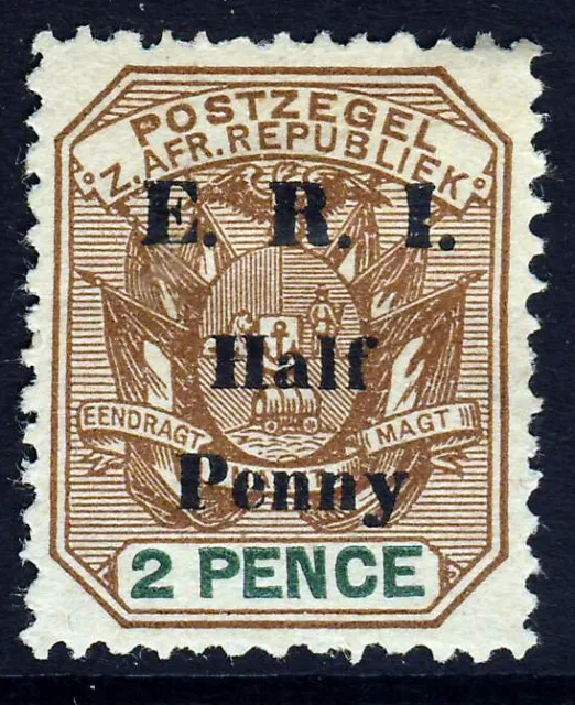 TRANSVAAL S. AFRICA 1901 Half Penny Surcharge on 2d E.R.I. Overprint SG 243 MINT