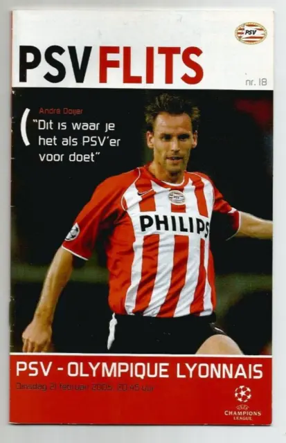 2005/06 PSV Eindhoven Holland v Lyon France Champions League