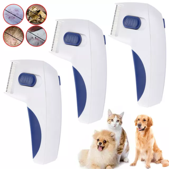 1-3pcs Electric Pet Flea Comb Dog Cat Pets Anti Flea Head Lice Removal Pet Brush