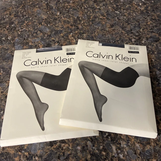 Calvin Klein Total Shaper Matt Sheer Stahl 544 Seis De Color Dark Us Navy 2 Pack