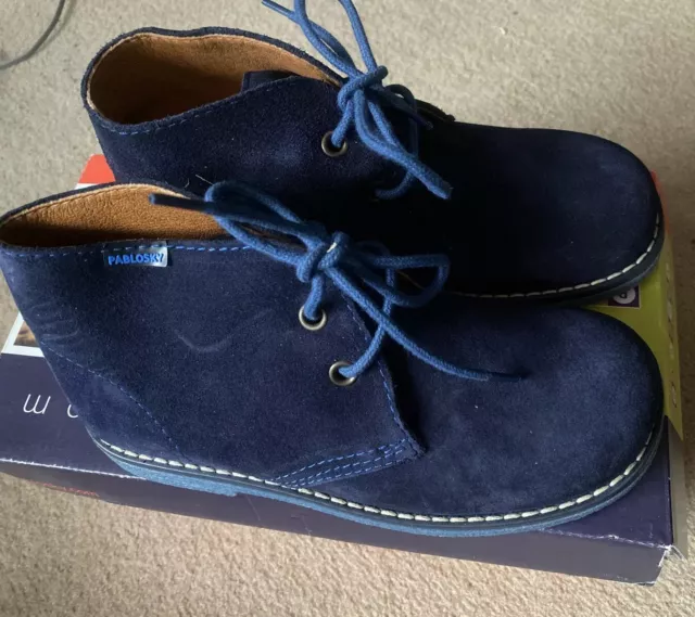 NEW Pablosky Blue School Shoes Size UK 13 Euro 32 BNIB