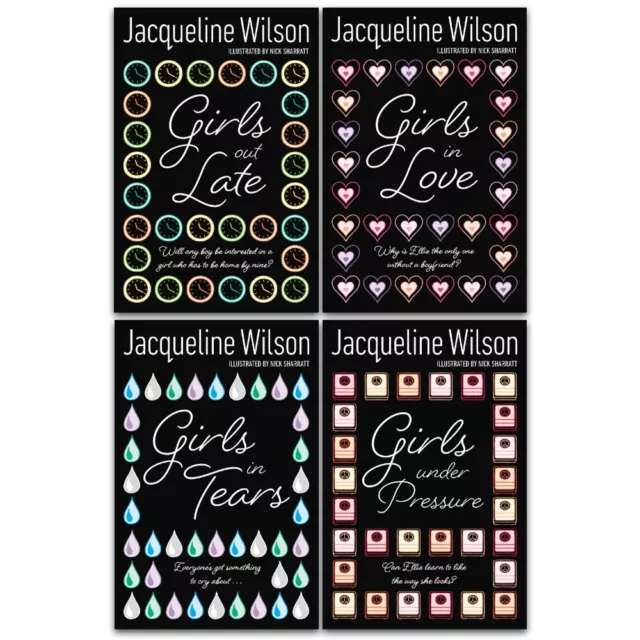 Jacqueline Wilson Girls Series 4 Books Collection Set Girls in Love, Girls in Te