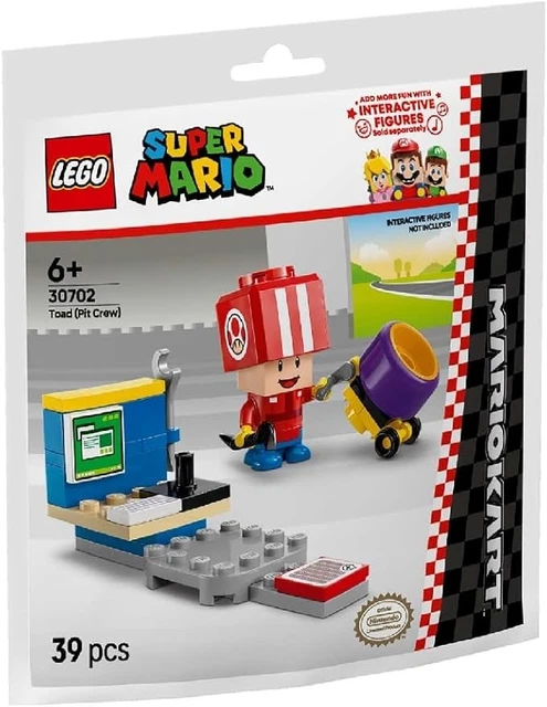 LEGO SUPER MARIO Mario Kart Toad Pit Crew Polybag 30702 £4.79 - PicClick UK
