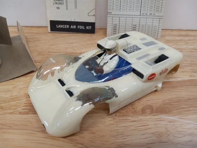 1/24 Scale Clear Vintage Slot Car Body - Russkit Chaparral 2A Reproduction