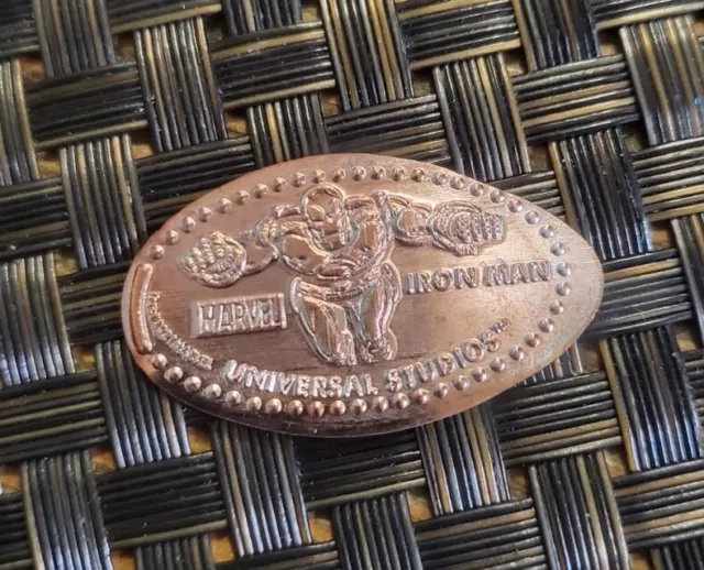 Universal Studios Theme Park Marvel Iron Man Elongated Penny Press Coin Rare