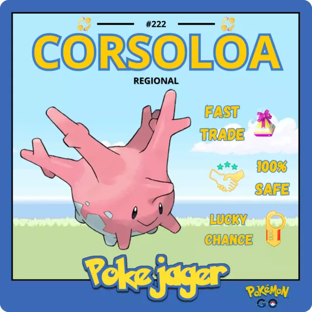 Pokemon Sword And Shield- (Non-Shiny) 5IV Bold Nature “Cursed Body” Corsola