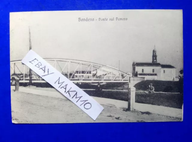 🔵 Cartolina Bondeno Ponte Sul Panaro Bella 🤣