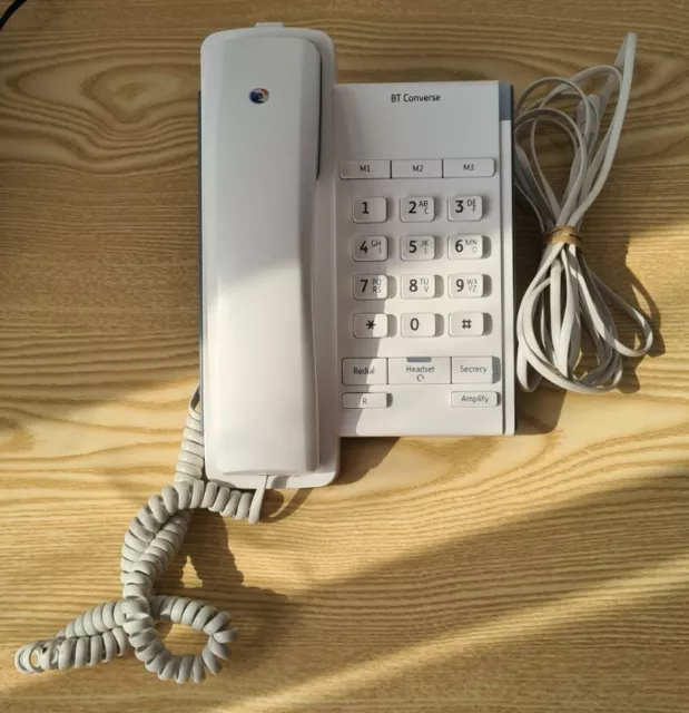 BT CONVERSE 2100 White House Phone Corded £ - PicClick UK