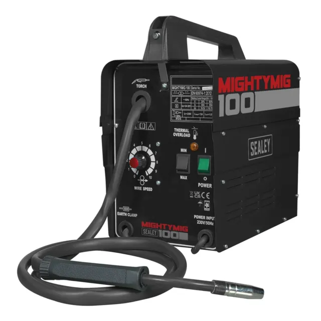 Sealey Professional No-Gas MIG Welder 100Amp 230V Welding Tools MIGHTYMIG100