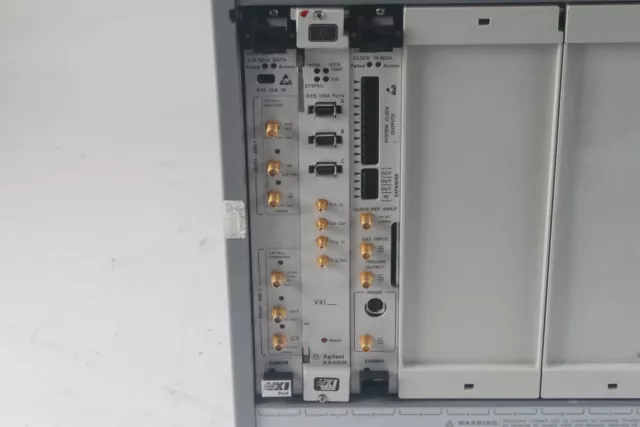 Agilent / HP E8403A VXI Mainframe W/ E4861B , E8491B , E4808A Modules 3