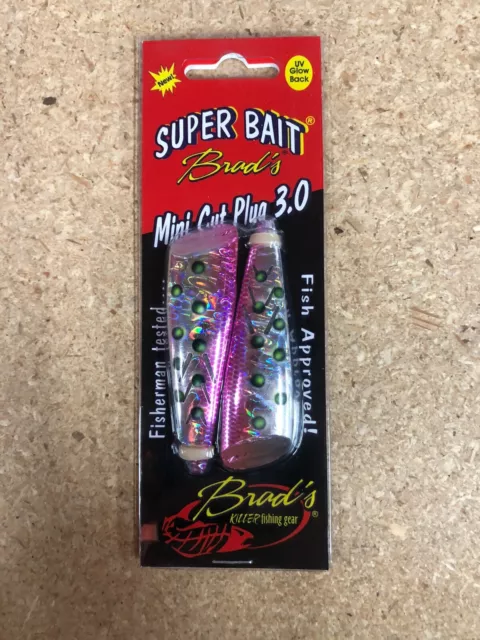 BRAD'S 2-PACK SUPER Bait Mini Cut Plug 3.0 Two Smaller 3 Fishing Lures  TPMCP $9.99 - PicClick