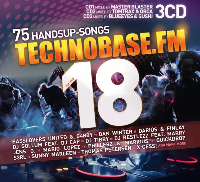 CD Technobase.FM Volume 18 von Various Artists 3CDs