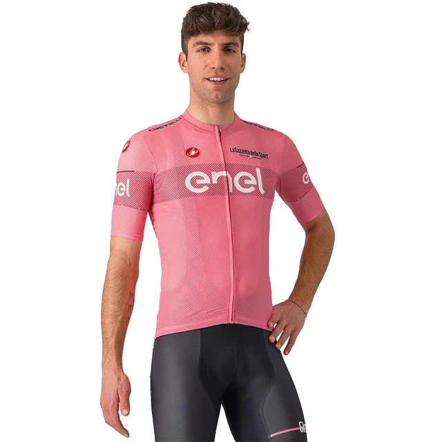 Jersey Ciclismo Manga Larga Maillot Mtb Rosa Eléctrico Caballero L0040