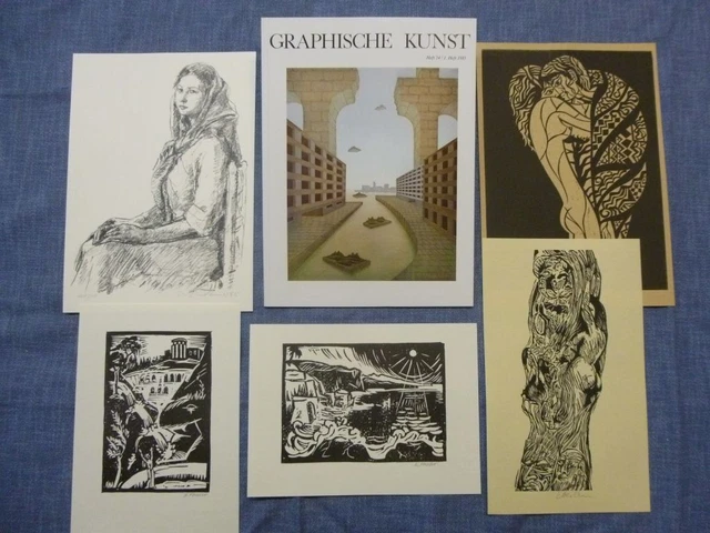 Graphische Kunst Heft 24 / 1. Heft 1985 Ausgabe B mit Originalgraphik-Beilagen V