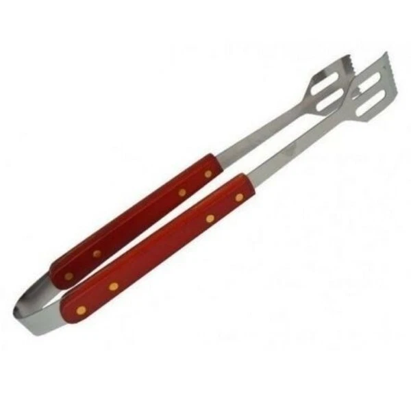 Cestini Barbecue Acciaio Inox - 2 Pezzi Con Manico Legno Rimovibile - Foto 4