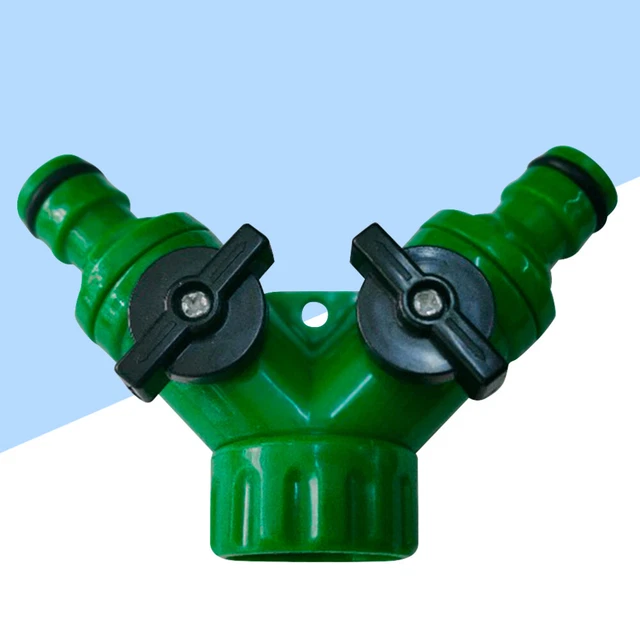 Distributore Ottone Attacchi Rapidi 3/4 Distributore A Y In Ottone Con Valvole - Per Irrigazione, 3 Attacchi Rapidi Connettori Rapidi Ottone Industriale