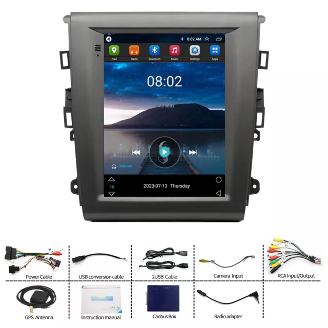 9.7'' Android 12 Stereo Radio Navi GPS Player For Ford Fusion / Mondeo 2013-2020