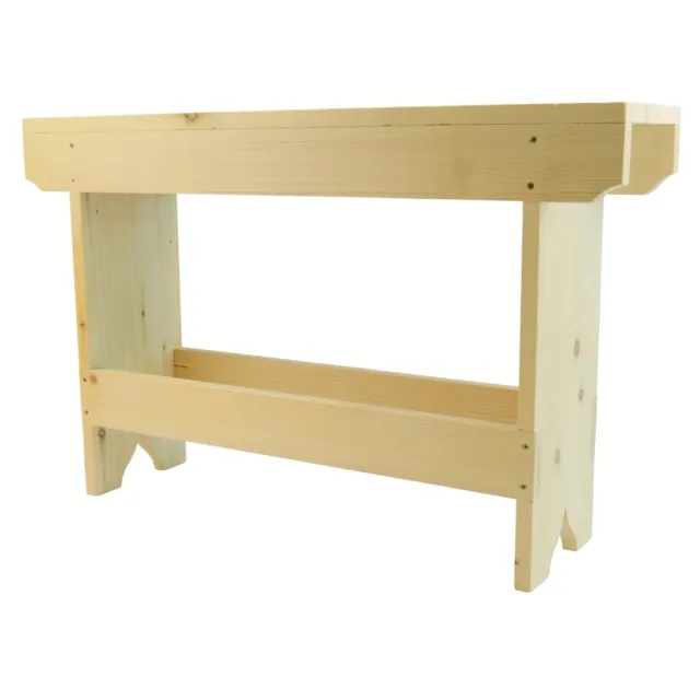 Handmade Treated 100cm Wooden Garden Sleeper Bench Indoor/outdoor Use