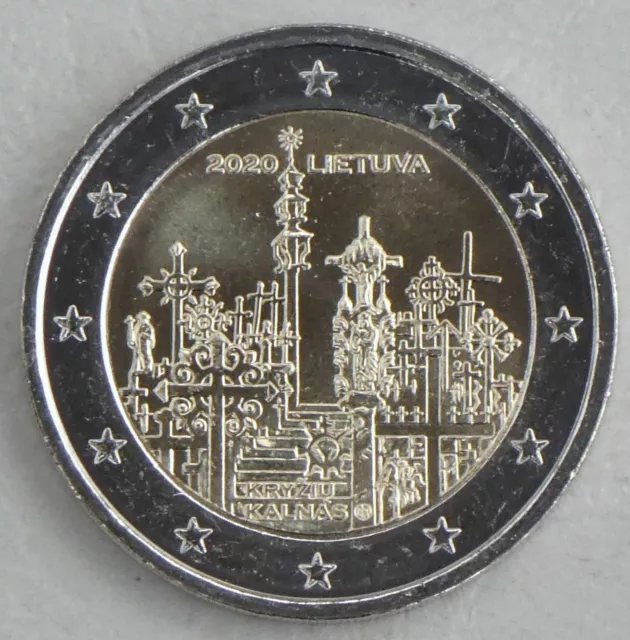 2 Euro Gedenkmünze Litauen 2020 Hügel der Kreuze unz.