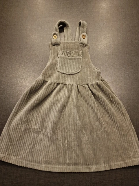 ragazze 2-3 anni smart abito in velluto carino gonna felpa vestiti pinofore giorno dopo