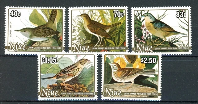 Niue 608-612 postfrisch Vögel #JD327