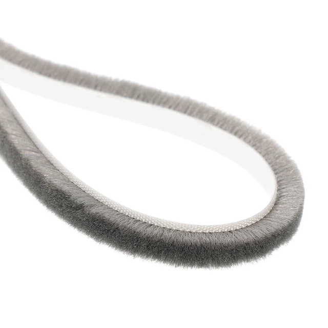 Brush Weatherstrip Windproof Polypropylene Yarn Self Adhesive Pile