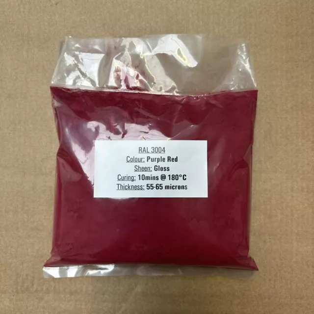 1kg RAL 3004 Purple Red Polyester Gloss Powder Coating - Car Wheels Bike