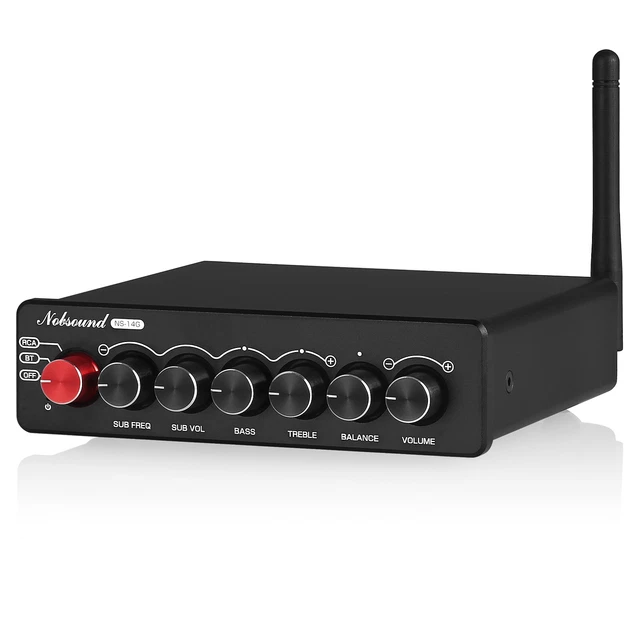Nobsound NS-20G Mini Digital Power Amplifier Bluetooth HiFi Stereo Amp eindversterker 100W 100W (zwart