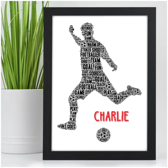 PERSONALISED Birthday Christmas Gifts for Boys - Footballer Football Present