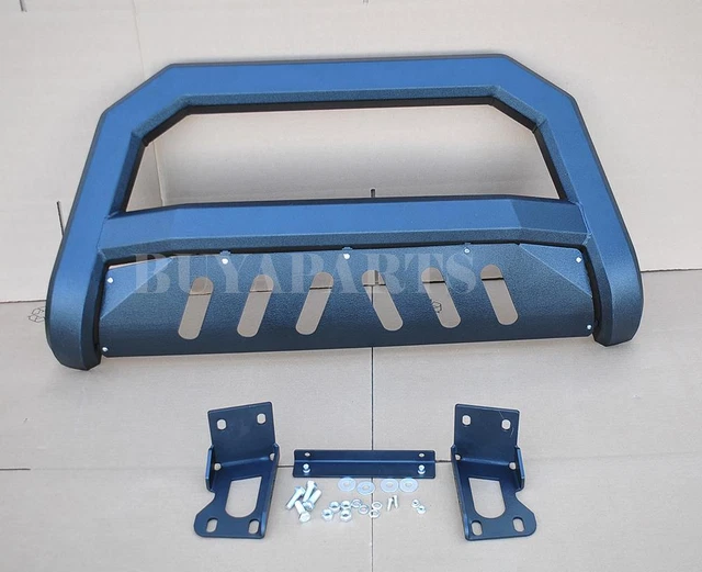 MATTE BLACK EDGE STEEL BULL BAR W/ SKID PLATE for 20192022 Ram 1500