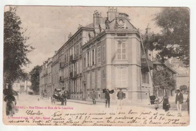 EPINAL - Vosges - CPA 88 - La Rue Thiers et rue de la Louviere