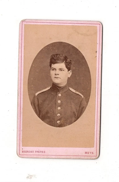 CDV Foto Soldat - Metz um 1880