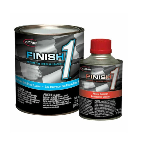 ACME FC720 FINISH 1 Quart CLEAR COAT KIT W Fast HARDENER