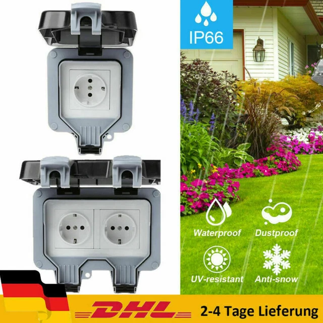 Click Ip66 IP66 AUSSENSTECKDOSE GARTENSTECKDOSE Aufputz Unterputz Outdoor ...